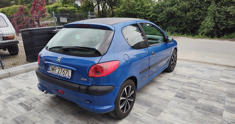 Peugeot 206 cena 6000 przebieg: 118000, rok produkcji 2006 z Łańcut małe 106